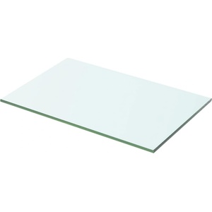 vidaXL Плоча за рафт, прозрачно стъкло, 50 x 25 см (243820)