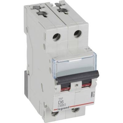 Legrand 2P D 6A 6kA AC S302 TX3 403734