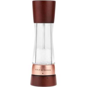 Cole & mason Мелничка за сол DERWENT CHESTNUT ROSE GOLD - 19 см. - с механизъм за прецизност - цвят орех / розово злато (Cole-&;-Mason-H-332295)