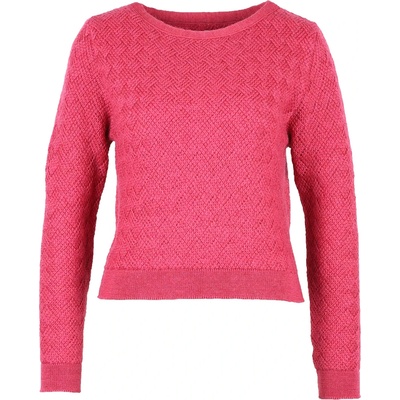 Flomax Дамски вълнен пуловер Flomax Women's Leni Cropped Jumper Wool jumper - Himbeer Melange (105-6546-0214)