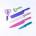 IRIS kt-242 rainbow Комплект кухненски ножове от 6 части (kt-242)