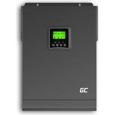 Green Cell Соларен инвертор Off Grid конвертор с MPPT конролер и соларно зарядно 48VDC 230VAC 3000VA / 3000W чиста синусоида GREEN CELL (GC-INV-48V-3000W-INVSOL04)