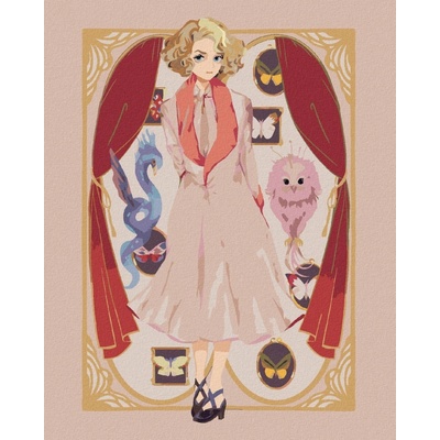Zuty Kreslená queenie goldsteinová fantastická zvířata 40 x 50 cm vypnuté plátno na rám 8596530206576