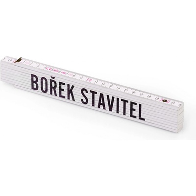 Metrie Block 52 Skládací metr s potiskem Bořek stavitel 2 m