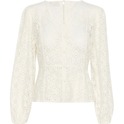KAFFE Блуза 'Theodora' бяло, размер 40