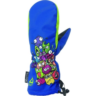 Matt 3215 Cute kids Tootex mittens blue