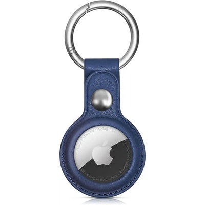 HQWear Apple AirTag PU кожен калъф - син (5907769372285)