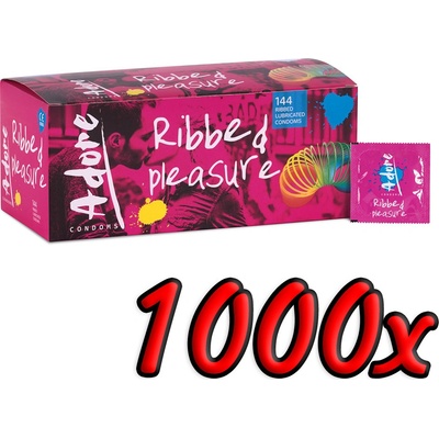 Pasante Adore Ribbed Pleasure 1000 ks