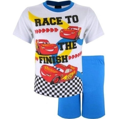 E Plus M dětské pyžamo Cars bílo-modré