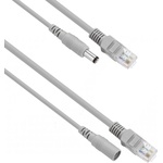 DeTech Кабел DeTech, CCTV, RJ45+DC, 30m, Gray - 18378 (DE-18378)