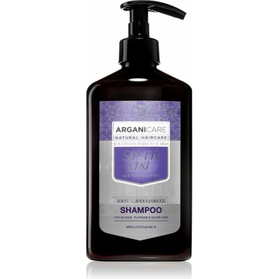 Arganicare Silver Shampoo šampon neutralizující žluté tóny 400 ml