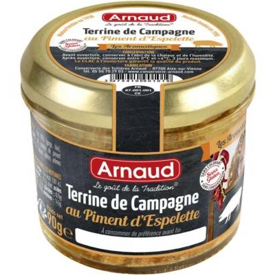 Arnaud Terrine de Campagne au Piment d sedlácká terénu s Espellette 90 g