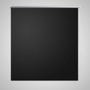 vidaXL Затъмняваща ролетна щора 124, 4x230 см, ширина на плат 120 см, черна (240167)