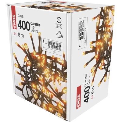 Emos D4BV02 400 LED řetěz ježek 8 m venkovní i vnitřní vintage časovač