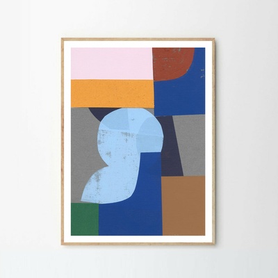 Moikka Plagát Blue Lady by Stine Belden Røed 100x140cm