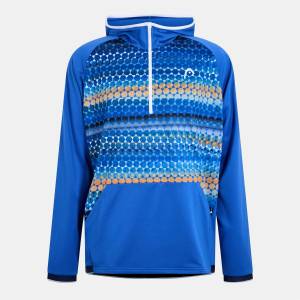 HEAD Суичър HEAD Men's Topspin Zip Hoodie - Blue - sportihobi - 84,08 лв