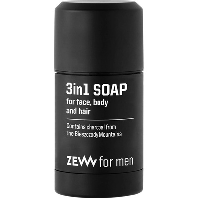 Zew for Men Face and Body Soap prírodné tuhé mydlo na tvár, telo a vlasy 85 ml