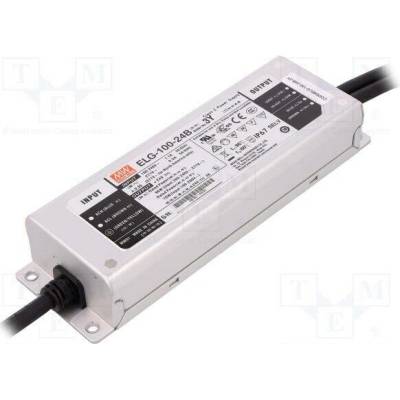 MEAN WELL ELG-100-24B-3Y Napájecí zdroj: spínaný; LED; 96W; 24VDC; 4A; 100÷305VAC; IP67; 88%
