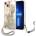 GUESS Кейс Guess GUHCP13SHFLSU за iPhone 13 mini 5.4", лилав, твърд, Flower Strap (GUE001990-0)