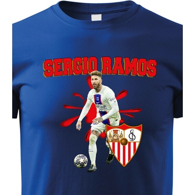 Dětské tričko Sergio Ramos Modrá Canvas tričko Bezvatriko.cz 2380