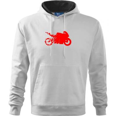 Moto love Cape s kapucí Bílá