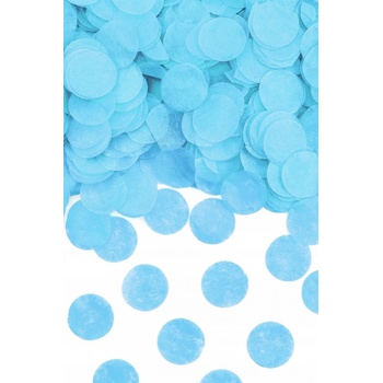 PartyDeco Vystreľovacie konfety Svetlá modrá 60 cm