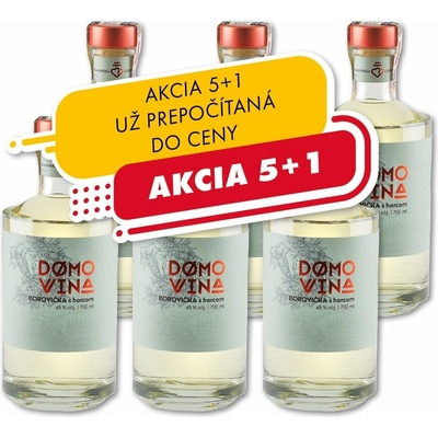 Domovina HOREC Borovička 45% 0,7 l (čistá fľaša)