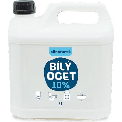 Allnature Bílý ocet 10% 3 l – Zbozi.Blesk.cz