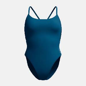 Speedo Women's 1 Piece Colourblock Racer Swimming Costume - Green