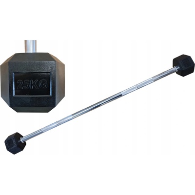Kubisport Pogumovaná jednoručná činka 1 x 25 kg 1 ks