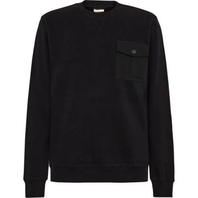 KnowledgeCotton Apparel Мъжки пуловер KnowledgeCotton Apparel Regular Sweat With Pocket Jumper - Black Jet - размер XL (017-4148-0114)