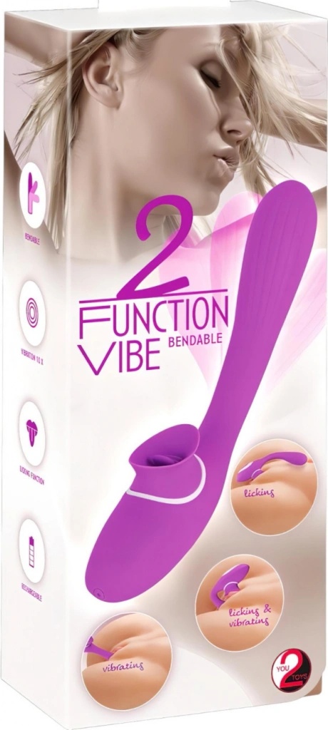 You2Toys 2 Function Bendable Licking Vibe