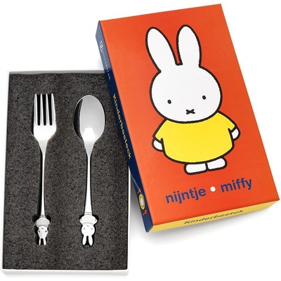 Zilverstad (Нидерландия) Комплект стоманени детски прибори за хранене zilverstad miffy от 2 части (zv 4246070)