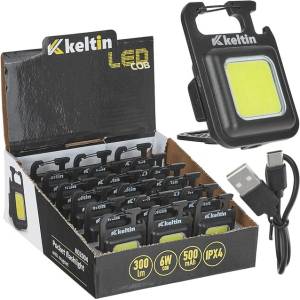 Keltin Джобно фенерче с магнит LED COB 6W, 500mAh, 300lm, IPX4 (K02004)