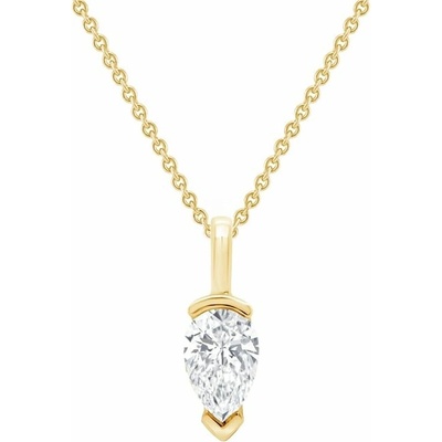 Eppi prívesok zo striebra s lab-grown diamantom v tvare pear Malena P49285