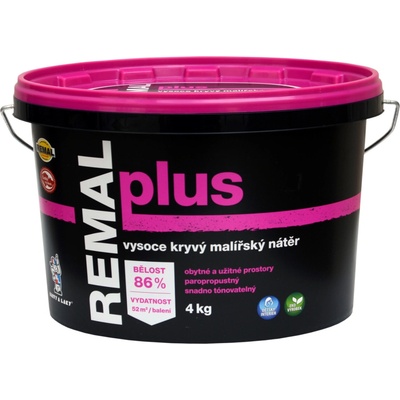 REMAL Plus vysoko krycia farba na stenu, 36+4 kg