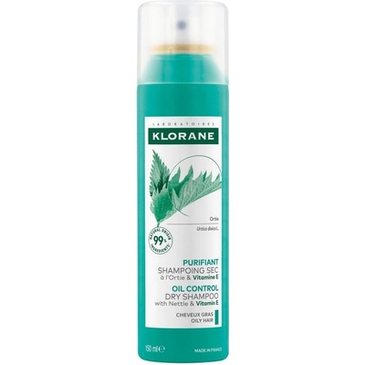 PIERRE FABRE DERMO KLORANE Suchý šampon s kopřivou&vit.E 150 ml