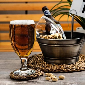 Image 1 of LAV 6 бр стъклени чаши на столче за бира по 590 мл LAV модел Empire (015831)