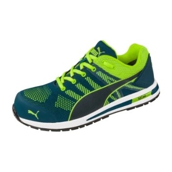 PUMA Elevate Knit Green Low S1P bezpečnostná obuv zelená, žltá