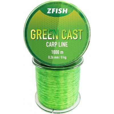 Zfish Green Cast Carp Line 1000 m 0,26 mm 8 kg