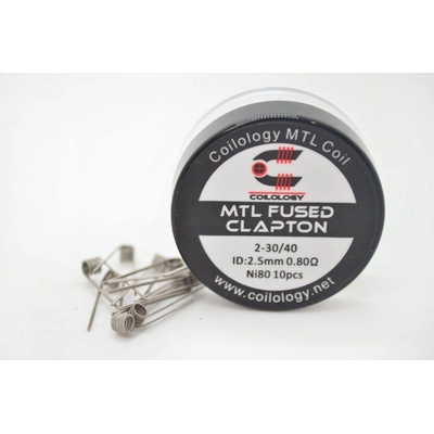 COILOLOGY PREDMOTANÉ ŠPIRÁLKY MTL FUSED CLAPTON NI80 10ks
