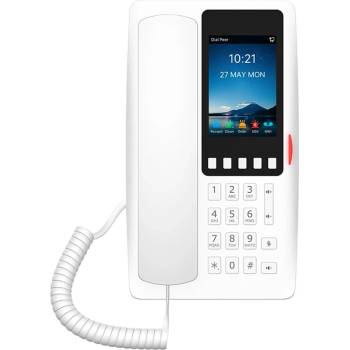 Fanvil VoIP телефон Fanvil H6W, 3.5" (8.89cm) цветен дисплей, 5 брой линии, Wi-Fi, PoE, LAN, бял (FANVIL-H6W-WH)