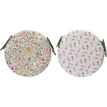 Image 1 of DECORIS ДЕКОРАТИВНА ВЪЗГЛАВНИЦА 873987 Ø39х4см ФЛОРЕН МОТИВ (873987)