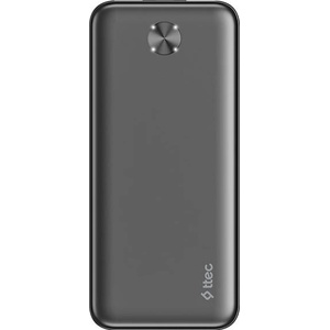 Ttec Външна батерия ttec - ReCharger, 20000 mAh, черна (8694470004457)