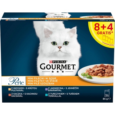 Gourmet Perle Duck turkey lamb tuna 12 x 85 g