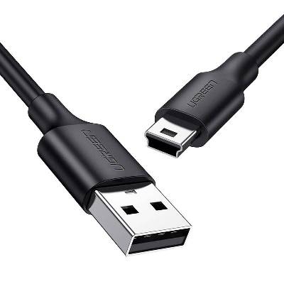 Кабел за данни Ugreen US132 USB 2.0 A Male To Mini USB 5Pin Male 2 м, Black (UG30472) (UG30472)