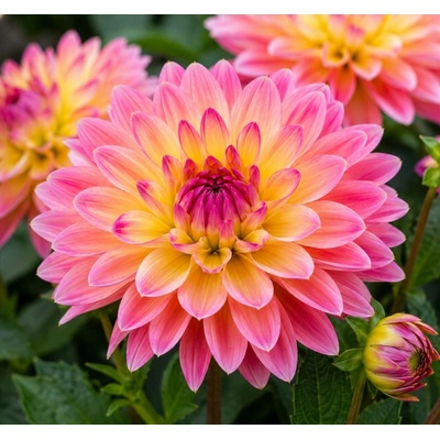 Jiřina 'Go go pink-yellow' 1 ks