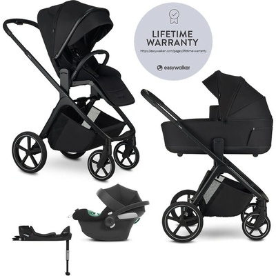 EASYWALKER kombinovaný Zoey Pure Black + CYBEX Aton B2 i-Size + základna 2025