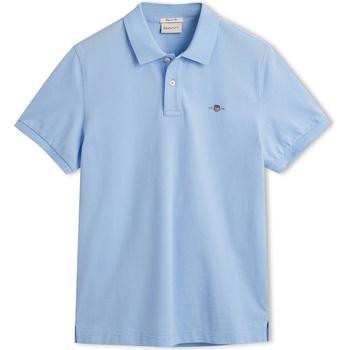 Gant Блуза с яка Gant Shield Pique Polo Shirt - Pale Blue 468