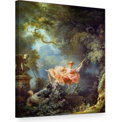 Obraz na plátne HOJDAČKA – Jean-Honoré Fragonard - 50x40 cm